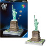 STATUA DELLA LIBERTA' monumento 3D PUZZLE senza colla RAVENSBURGER luminoso 128 PEZZI età 8+
