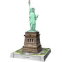 STATUA DELLA LIBERTA' monumento 3D PUZZLE senza colla RAVENSBURGER luminoso 128 PEZZI età 8+