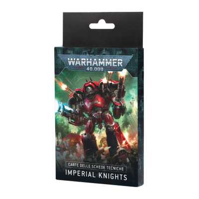 CARTE DELLE SCHEDE TECNICHE datasheet cards IMPERIAL KNIGHTS warhammer 40k IN ITALIANO età 12+