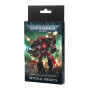 CARTE DELLE SCHEDE TECNICHE datasheet cards IMPERIAL KNIGHTS warhammer 40k IN ITALIANO età 12+