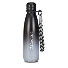BORRACCIA in acciaio inox 304 SEVEN bottle SFUMATA 500 ml NERO caldo e freddo