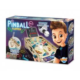 FLIPPER DA TAVOLO pinball DIY buki DA COSTRUIRE senza colla CON LED in legno GIOCO età 8+