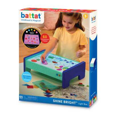 TAVOLINO DA DISEGNO scrivania luminosa SHINE BRIGHT con accessori ART LIGHT BOX età 3+