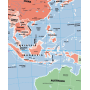 MAPPAMONDO gonfiabile POLITICO caly MAXI diametro 42 cm GLOBO GEOGRAFICO età 3+