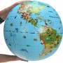 MAPPAMONDO gonfiabile ANIMALI caly MAXI diametro 50 cm GLOBO GEOGRAFICO età 3+
