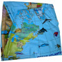 MAPPAMONDO gonfiabile ANIMALI caly MAXI diametro 50 cm GLOBO GEOGRAFICO età 3+