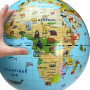 MAPPAMONDO gonfiabile ANIMALI caly MAXI diametro 50 cm GLOBO GEOGRAFICO età 3+
