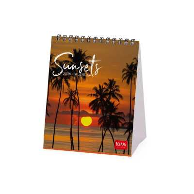 CALENDARIO DA TAVOLO 2026 legami SUNSETS tramonti 12 X 14,5 CM scrivania