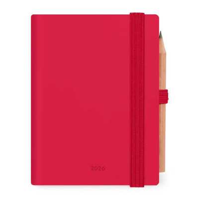 AGENDA 2026 legami MINI bigiornaliera 2-DAY da 12 mesi CHERRY BOMB rosso CON MATITA