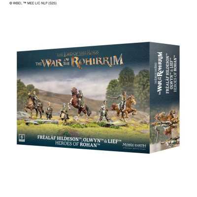 FREALAF HILDESON, OLWYN & LIEF set di 6 miniature HEROES OF ROHAN the war of the rohirrim THE LORD OF THE RINGS età 12+
