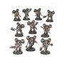 MKII ASSAULT SQUAD set di 10 miniature LEGIONES ASTARTES warhammer THE HORUS HERESY età 12+