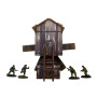 WW2 OSTFRONT VILLAGE WINDMILL prepainted PRE DIPINTO miniature set EDIFICIO età 14+