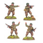 US RANGERS PLATOON COMMANDERS set di 4 miniature IN RESINA warlord games BOLT ACTION età 14+