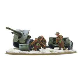25 PDR LIGHT HOWITZER WITH BRITISH INFANTRY CREW winter IN PLASTICA E METALLO warlord games BOLT ACTION età 14+