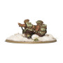 BRITISH & CANADIAN INFANTRY MMG TEAM winter IN RESINA warlord games BOLT ACTION età 14+