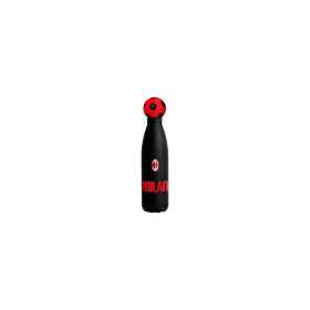 BORRACCIA CON TAPPO A PALLA in acciaio inox 304 SEVEN bottle MILAN vol 500 ml CALCIO caldo e freddo