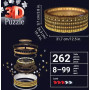 COLOSSEO di roma COLOSSEUM rome PUZZLE 3D tridimensionale LUMINOSO ravensburger 262 PEZZI età 8+