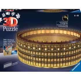 COLOSSEO di roma COLOSSEUM rome PUZZLE 3D tridimensionale LUMINOSO ravensburger 262 PEZZI età 8+