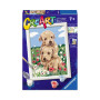 CREART kit artistico CUDDLY ravensburger 10 COLORI con cornice GOLDEN RETRIEVERS età 7+