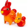 ZINNIA E PEACH personaggi BRIO FLORA animali IN PLASTICA giocattolo DA COLLEZIONE età 3+