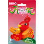 ZINNIA E PEACH personaggi BRIO FLORA animali IN PLASTICA giocattolo DA COLLEZIONE età 3+