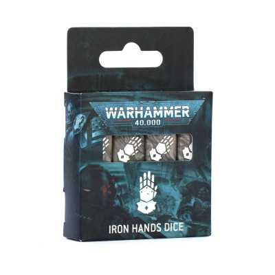 IRON HANDS DICE set di 16 dadi BIANCHI E GRIGI games workshop WARHAMMER 40K età 12+