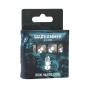 IRON HANDS DICE set di 16 dadi BIANCHI E GRIGI games workshop WARHAMMER 40K età 12+