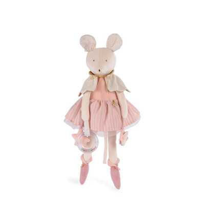 TOPO GRANDE attività ROSA morbido peluche MOULIN ROTY l'ecole de danse CON INSERTI età 0+