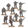SQUADRA DI GUARDIE TRADITRICI traitor guardsmen sqiad CHAOS SPACE MARINES set di 10 miniature WARHAMMER 40K età 12+