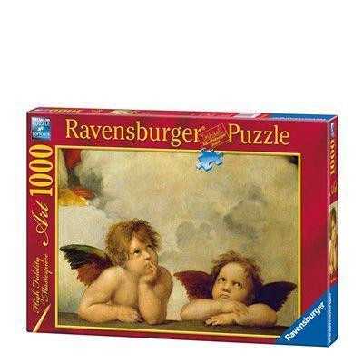 PUZZLE 1000 PEZZI ravensburger CHERUBINI art collection RAFFAELLO originale SOFTCLICK