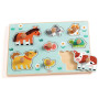 PUZZLE in legno DOG'N'CO grandi sagome DJECO animali DJ01122 età 12 mesi +