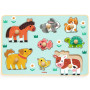 PUZZLE in legno DOG'N'CO grandi sagome DJECO animali DJ01122 età 12 mesi +