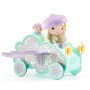 JIL & JERRY TINYCAR fata in auto TINYLY action figure DJECO in resina DJ06939 snodabile MINIATURA età 4+