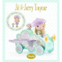 JIL & JERRY TINYCAR fata in auto TINYLY action figure DJECO in resina DJ06939 snodabile MINIATURA età 4+