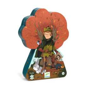 PUZZLE da 36 pezzi ROBIN HOOD scatola sagomata DJECO DJ07304 età 4+