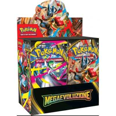 MEGAEVOLUZIONE gioco di carte collezionabili POKEMON TGC booster box da 36 bustine IN ITALIANO