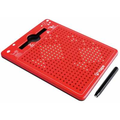 TAVOLETTA MAGNETICA piccola HAPE lavagna GRAFICA rossa CON PENNA età 3+
