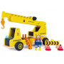 CAMION GRU mobile CRANE & CONSTRUCTION SET in legno GIOCO cantiere HAPE E3083 età 2+