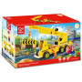 CAMION GRU mobile CRANE & CONSTRUCTION SET in legno GIOCO cantiere HAPE E3083 età 2+