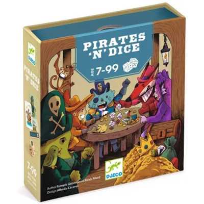 PIRATES'N'DICE gioco da tavolo CON I DADI djeco DJ00830 età 7+