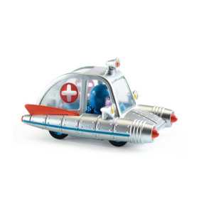 SPACE AMBULANCE macchinina CRAZY MOTORS in metallo DJECO DJ05458 età 3+