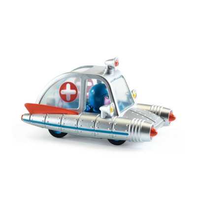 SPACE AMBULANCE macchinina CRAZY MOTORS in metallo DJECO DJ05458 età 3+