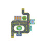 PUZZLE GIGANTE città CRAZY MOTORS con 28 + 6 pezzi DJECO city DJ05499 età 3+