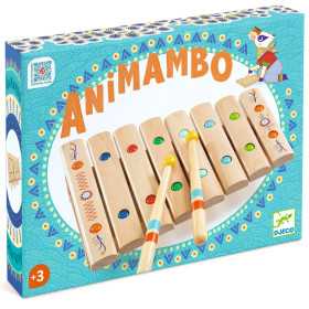 XILOFONO strumento musicale ANIMAMBO in legno DJECO DJ06037 età 3+