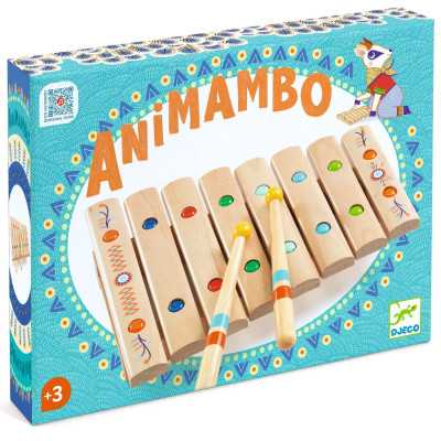 XILOFONO strumento musicale ANIMAMBO in legno DJECO DJ06037 età 3+