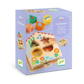 CACHABOOM scatola delle forme GIOCO DI INCASTRI in legno DJECO DJ06367 età 18 mesi +