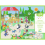 CREA CON GLI ADESIVI riposizionabili FANFARA kit artistico STICKERS djeco DJ09947 età 3+