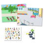 CREA CON GLI ADESIVI riposizionabili FANFARA kit artistico STICKERS djeco DJ09947 età 3+
