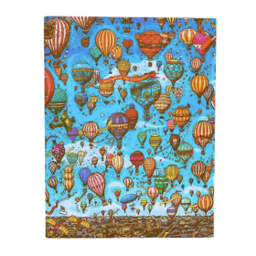 DIARIO pagina bianca BALLOON FESTIVAL copertina morbida FLEXI taccuino ULTRA paperblanks BIANCO mongolfiere