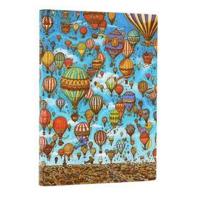 DIARIO pagine a righe FESTIVAL DELLE MONGOLFIERE copertina morbida BALLOON taccuino MIDI paperblanks RIGHE soft cover
